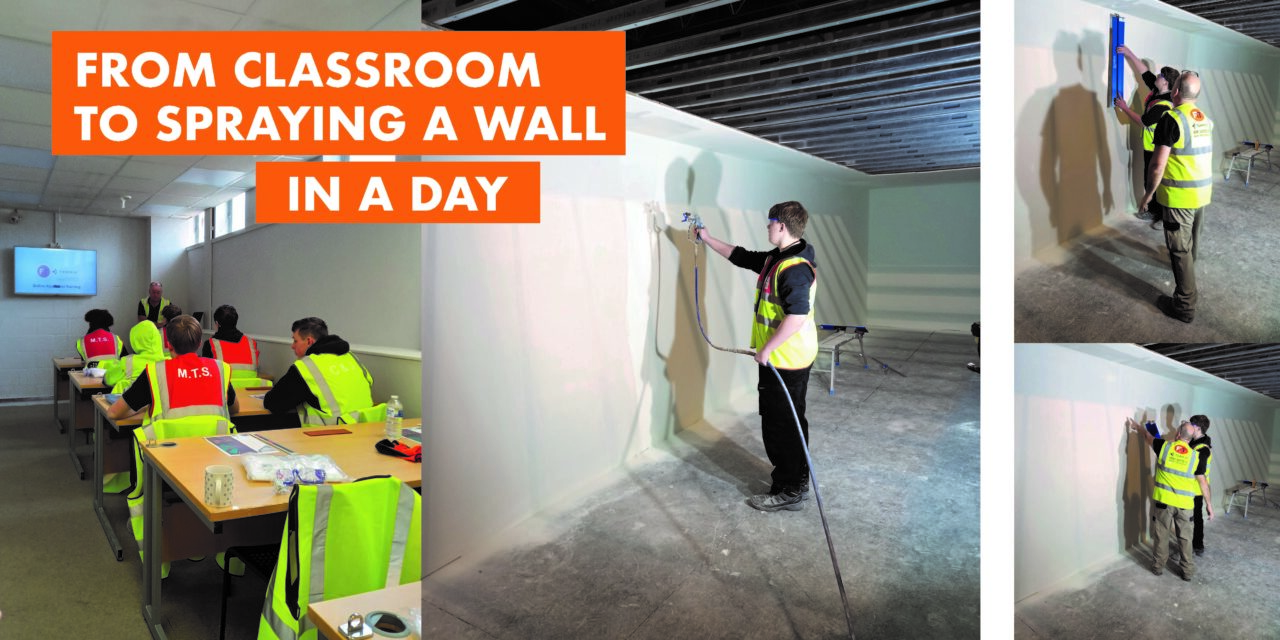 From classroom to spraying a wall in a day