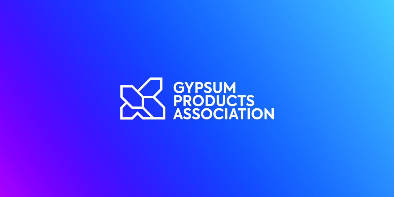 Gypsum Products Association launches new identity to champion the future of construction