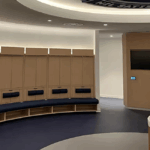 Everton football stadium ceiling installation