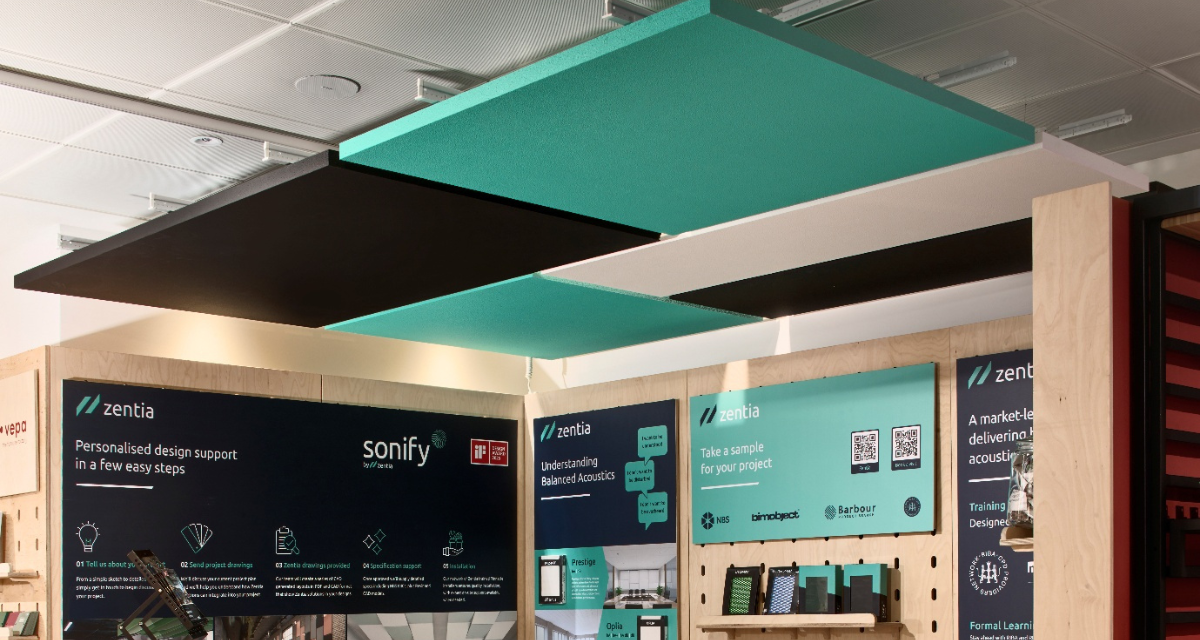 Zentia refreshes ceiling installation at Material Source Studio Glasgow