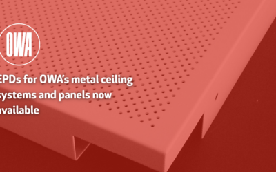 EPDs for OWA’s metal ceiling systems and panels now available