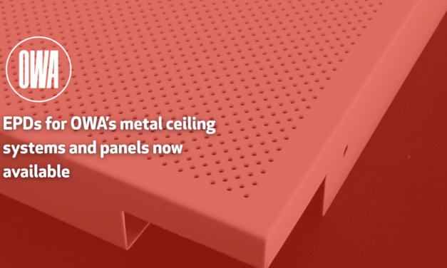 EPDs for OWA’s metal ceiling systems and panels now available